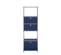 USM Haller Shelf with insert frame Steel blue - QS M52 5011