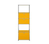 USM Haller shelving unit with insert frame M52 gold yellow - QS M52 1004
