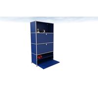USM Haller shoe cabinet with door gentian blue - USM SCHUHSCHRANK EBLAU
