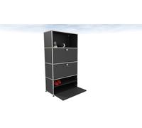 USM Haller shoe cabinet with flap anthracite - USM SCHUHSCHRANK ANTHRAZIT