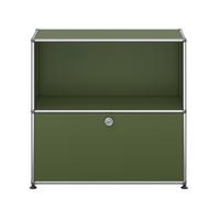 USM Haller Sideboard 1 Flap / 1 Open Olive green - USM QS M62 36