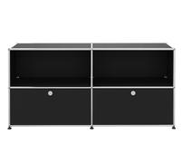 USM Haller Sideboard 2 Open / 2 Flaps Graphite black - FAST DELIVERY