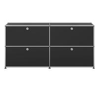 USM Haller Sideboard E2 with 4 folding doors - QUICK SHIP graphitschwarz - USM DE_QS_E2 30