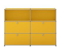 USM Haller sideboard / highboard with 4 flaps - QUICK SHIP golden yellow - DE_QS_G3