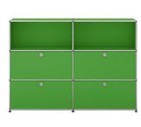 USM Haller sideboard / highboard with 4 flaps - QUICK SHIP green - DE_QS_G3