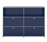 USM Haller sideboard / highboard with 4 flaps - QUICK SHIP steel blue - DE_QS_G3