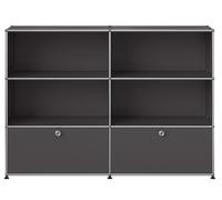 USM Haller Sideboard M 65 4 Open / 2 Flaps Anthracite Grey - USM HALLER QS M65 33