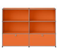 USM Haller Sideboard M 65 4 Open / 2 Flaps Pure Orange - USM HALLER QS M65 26