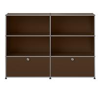 USM Haller Sideboard M 65 4 Open / 2 Flaps QUICK SHIP Brown - USM HALLER QS M65 22