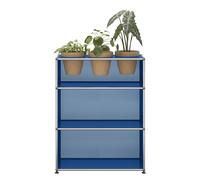 USM Haller Sideboard M56 with plant accessories Gentian Blue - USM HALLER QS M56 27