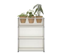 USM Haller Sideboard M56 with plant accessories Pure White - USM HALLER QS M56 24 ORDER