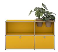 USM Haller Sideboard M57 with hinged doors and plant insert Golden Yellow - USM HALLER QS M57 25