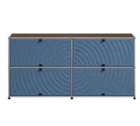 USM Haller Sideboard M68 with Soft Panels Brown-Blue - USM QS M68 22_95