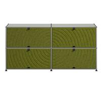 USM Haller Sideboard M68 with Soft Panels Light Grey - Green - USM QS M68 29_94