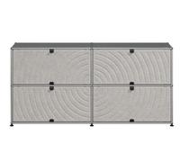 USM Haller Sideboard M68 with Soft Panels Medium Grey - Grey - USM QS M68 32_93