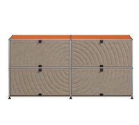 USM Haller Sideboard M68 with Soft Panels Pure Orange-Taupe - USM QS M68 26_92