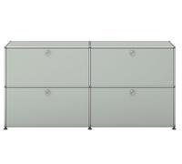 USM Haller Sideboard mit 4 Klapptüren - QUICK SHIP -lichtgrau - USM_side_4_klap 1 lichtgrau