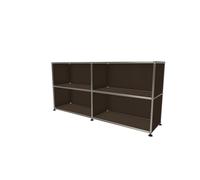 USM Haller Sideboard offen mit vier Fächern braun - USM SIDEBOARD O 4 F BRAUN