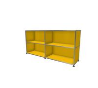 USM Haller Sideboard offen mit vier Fächern gelb - USM SIDEBOARD O 4 F GELB