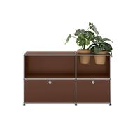 USM Haller Sideboard with Folding doors and Plant insert Brown - QS M57 BRAUN