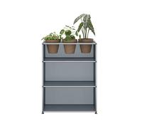 USM Haller Sideboard with Plant insert Medium grey - QS M56 MGRAU