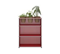 USM Haller Sideboard with Plant insert Rubin red - QS M56 ROT
