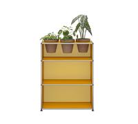 USM Haller Sideboard with Plant insert Yellow gold - QS M56 1004