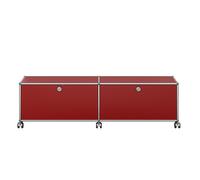 USM Haller TV/Hi-Fi Lowboard M61 on casters with 2 hinged doors - USM HALLER QS M61 23