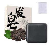 Usman Grass Shampoo Bar, Nature Polygonum Shampoo Soap, He Shou Wu Extract Black Hair Shampoo Bars with Foaming Net,Deeply Cleanses Hair Scalp,Organic Moisturizes Repairs Hair Damage (1pcs)