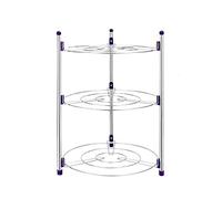 Usmascot 3 Tier Pan Rack Multi-functional Kitchen Storage Rack Stainless Steel Pan Pot Organizer Rack Multi-layer Rack Pan Lid Organizer Standing Storage Cabinet Pantry (3 Tier)