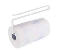 Usmascot Paper Towel Holder Dispenser Under Cabinet Paper Roll Holders (NO Drilling) for Kitchen Bathroom, Hanging Paper Towel Rack Hanger Over The Door, Humanized Design (White)