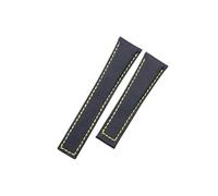 UsmAsk 20mm 22mm Black Canvas Nylon Leather Watch Band Accessories Fit For Tag Strap For Heuer Carrera Aquaracer Belt Folding Buckle(Black yellow line,20MM_WITHOUT BUCKLE)