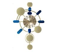 UsmAsk Large Metal Wall Clock Digital Hands Wall Watch Easy Watch Home Living Room Decoration