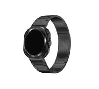 UsmAsk Titanium Link Bracelet fit for Samsung Galaxy Watch 7 Band Ultra 47mm No Gaps Quick Fit Wrist Strap fit for samsung 7 ultra 47 mm Correa(Black)