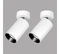 USMCPQVXN 2 Pack Spotlight Led Adjustable Ceiling Light Fixture, 7W Surface Mounted Accent Spot Lamp, 7W Gallery Picture Lighting, Cabinet Corridor Kitchen Directional Spotlights/3000K