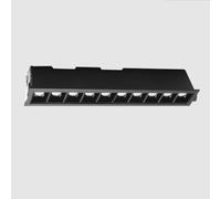 USMCPQVXN Black Ceiling Light Led Recessed Spotlight Square Flush Mount Accent Spot Lighting Fixture Linear Directional Spotlights Hallway Lamps Indoor for Living Room Office/3500K/10Light