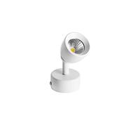 USMCPQVXN Led Ceiling Spot Light Surface Mounted Spotlight, Aluminum Mini Ceiling Mount Lamp, 360+180 Angle Rotating Spotlights Indoor Accent Lamps for Living Room Gallery Corridor/White6000K