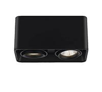 USMCPQVXN Led Ceiling Spotlight, 2 Way Accent Spot Lighting Indoor Downlight, Adjustable Ceiling Mount Lamp, 14W Nordic Surface Mounted Spotlights for Kitchen Island Living Room/White6000K