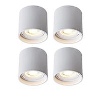 USMCPQVXN Led Ceiling Spotlight Surface Mounted Downlight Accent Spot Lighting Indoor, Cylinder Hallway Light Fixture Ceiling, Directional Spotlights for Bookshelf Gallery Corridor/White6000K