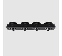 USMCPQVXN Led Flush Mount Spotlight Modern Black Ceiling Spot Light Recessed Lighting Fixture, Aluminum Housing Ceiling Spotlights for Living Room Hallway Indoor Directional Downlight/3500K/7W*4