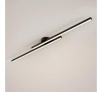 USMCPQVXN Led Linear Ceiling Light Modern Flush Mount Ceiling Lamp Hallway Lighting Fixture Minimalist Long Strip Chandelier Ceiling Lights for Living Room Bedroom Corridor Kitchen/Black4000K/120Cm