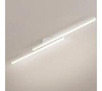 USMCPQVXN Led Linear Ceiling Light Modern Flush Mount Ceiling Lamp Hallway Lighting Fixture Minimalist Long Strip Chandelier Ceiling Lights for Living Room Bedroom Corridor Kitchen/White4000K/90Cm