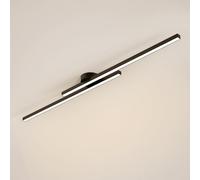 USMCPQVXN Led Linear Ceiling Light Modern Flush Mount Ceiling Lamp Hallway Lighting Fixture Minimalist Long Strip Chandelier Ceiling Lights for Living Room Bedroom Corridor Kitchen/Black3000K/120Cm