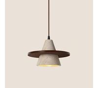 USMCPQVXN Modern Minimalist Dining Table Light Nordic Creativity Kitchen Island Natural Marble Hanging Lamp Japanese Wabi Sabi Style Yellow Travertine Bedside Chandelier for Restaurant Aisle/Walnut