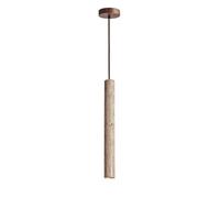 USMCPQVXN Nordic Stlight Long Tube Hanging Lamp Wood Drop Ceiling Lights Modern E27 Lights Kitchen Island Lighting Fixtures Bedside Lamps Dining Table Chandeliers(40Com)/40Com
