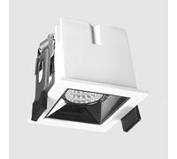 USMCPQVXN Recessed Led Spot Lighting Square Ceiling Spotlight Linear Flush Mount Ceiling Lamp Aluminum Housing Directional Spotlights for Living Room Hallway Gallery Office/6000K/1Light