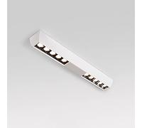 USMCPQVXN White Led Ceiling Spotlight Fixture Linear Surface Mounted Lighting Fixture, Aluminum Housing, 3000K Warm White Long Strip Directional Spotlight, Corridor Ceiling Lamps/10Light