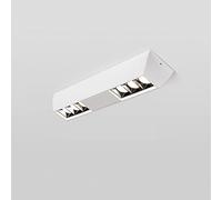 USMCPQVXN White Led Ceiling Spotlight Fixture Linear Surface Mounted Lighting Fixture, Aluminum Housing, 3000K Warm White Long Strip Directional Spotlight, Corridor Ceiling Lamps/6Light