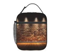 USMEISANSHI Lights hit the Brick wall Lunch Boxes Lunch Tote Bag