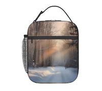 USMEISANSHI Wandering in the Winter Light Lunch Boxes Lunch Tote Bag
